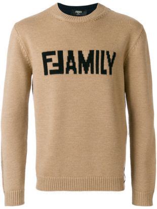 fendi family sweater black ish|fendi viscose sweater.